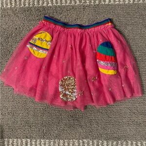 Girls Kids Mini Boden Skirt Tule size 4-5y Outer Space
